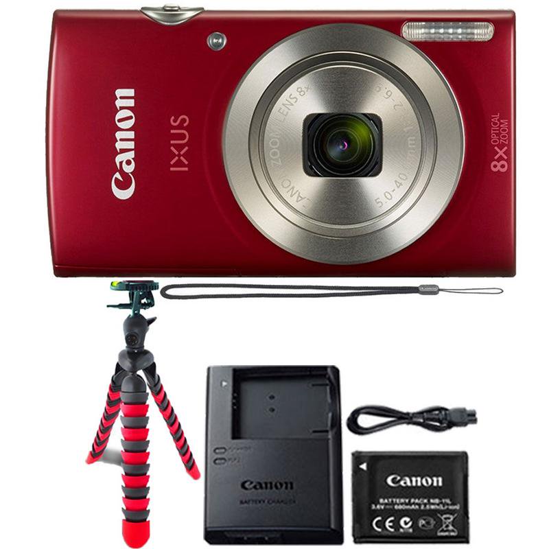Canon Powershot Ixus 185 / ELPH 180 20MP Compact Digital Camera Red