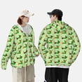 thumbnail image 4 of Gukieu dogs St Patrick's Day Print Sun Protection Hoodies for Men and Women, Zippered Long-sleeved Quick-drying UV Protection Shirts, Suitable for Sports, Swimming, Fishing-Medium, 4 of 7