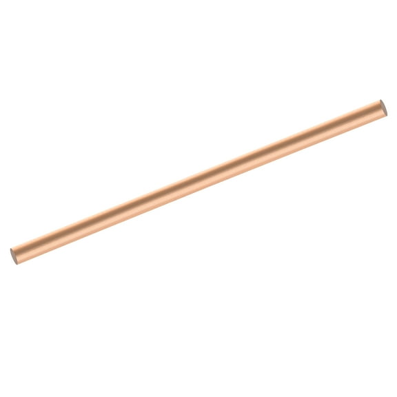 1 Pack Pure Copper Round Rod 10mm/0.39 Inch Dia 10 Inch Length Copper Rod