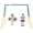 Blue Metal, variant on XIZE Heavy-Duty A-Frame Metal Swing Set for Backyard with 1 Saucer and 1 Belt Swing Seat, Outdoor Playset for family