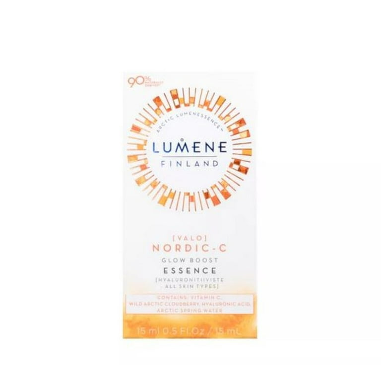 udslæt Fantasifulde abort Lumene Nordic-C Vitamin C Glow Boost Essence Serum, Hyaluronic Acid with  Pure Arctic Spring Water, 0.5 Ounce - Walmart.com
