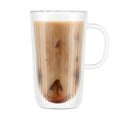 thumbnail image 2 of Bodum Set of 4 Double Wall Glasses with Handle, 13.5 Fl Oz – Insulated Glass Coffee Mugs, 2 of 4