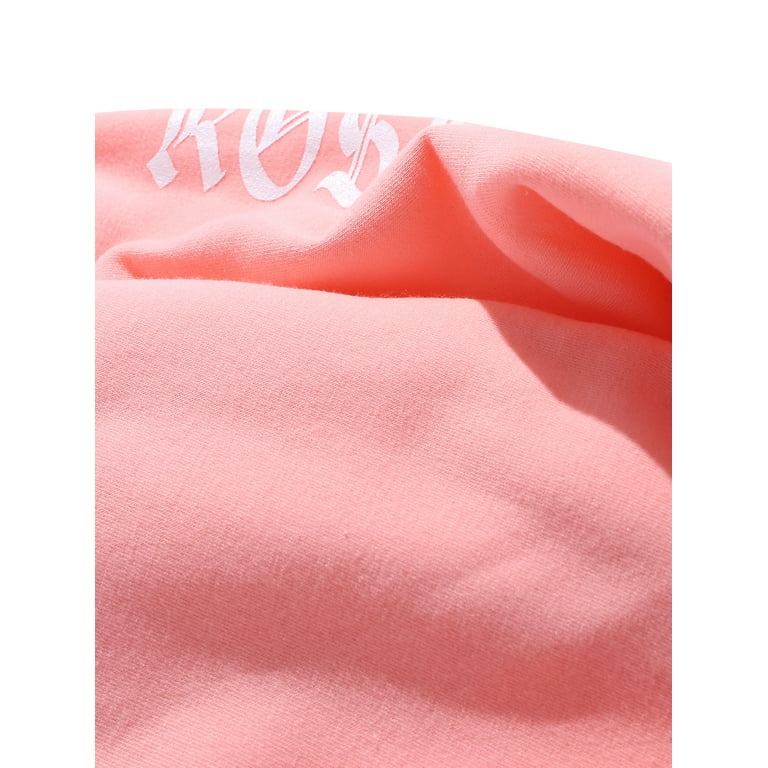 Zaful Colts Hoodies for Men Rose Letter Graphic Fleece Pullover