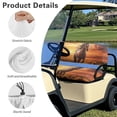 thumbnail image 6 of Yuyamidu 2 Piece Horse Golf Cart Seat Covers Orange Sunset Golf Cart Backrest Bottom Seat Cushion Cover for 2-Person Seats Club Car, 6 of 7