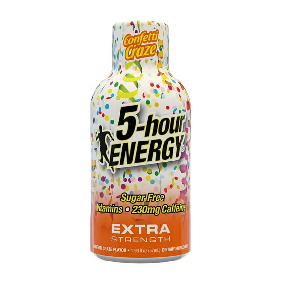 5-hour Energy Shots Confetti Craze Birthday Flavor, 19.3 Fl Oz, Pack of 6