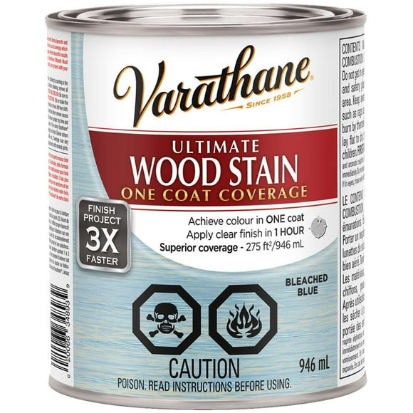 Ultimate Wood Stain - Bleached Blue, 946 ml