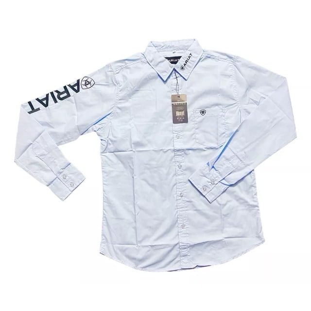 Camisa Manga Larga Bordada Compatible Con Ariat Para Hombre