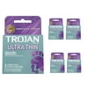 5 Pack - Trojan Condoms Ultra Thin Lubricated Latex 3 Each