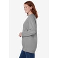 thumbnail image 3 of Woman Within Plus Size Crewneck Fleece Sweatshirt, 3 of 6