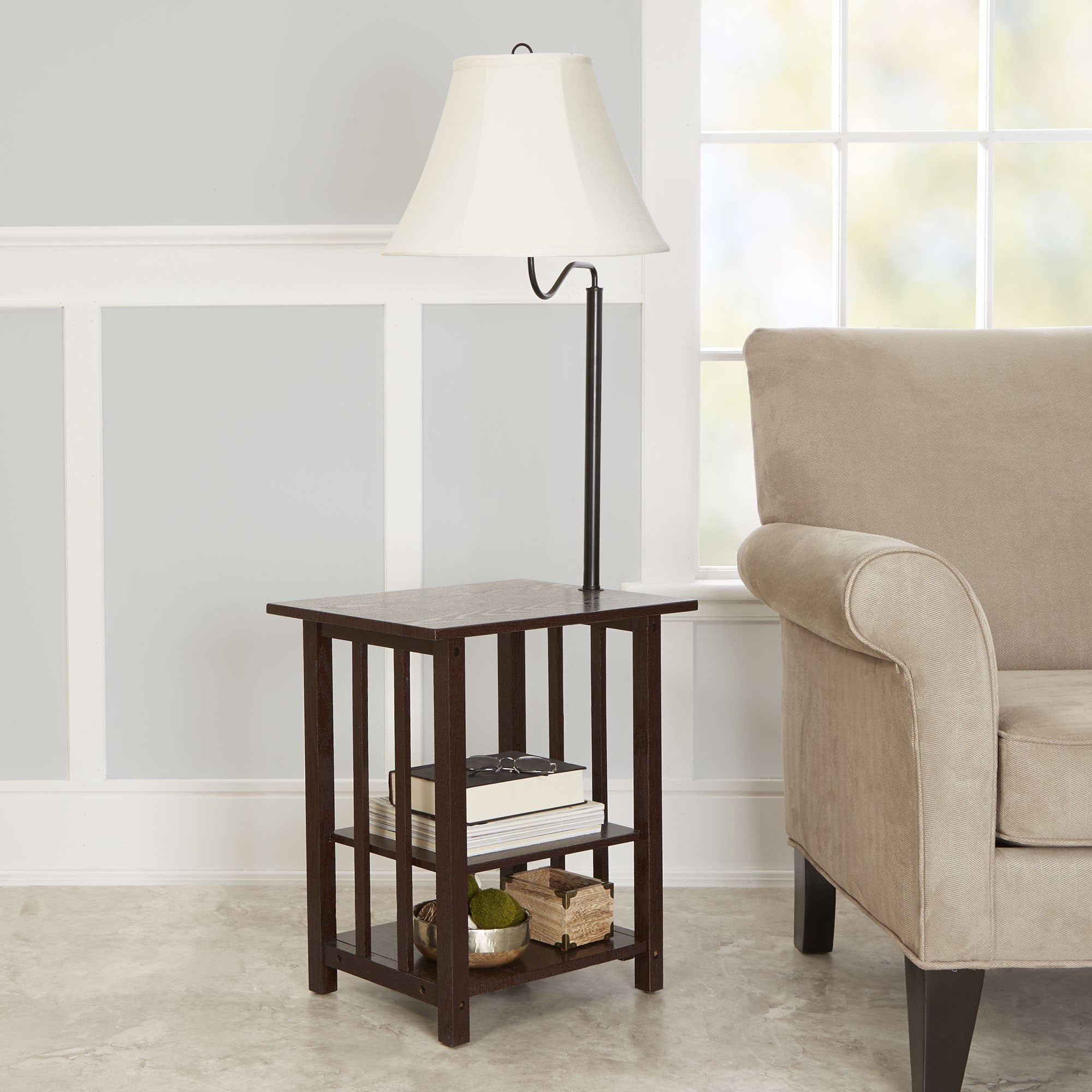 walmart floor lamps with table