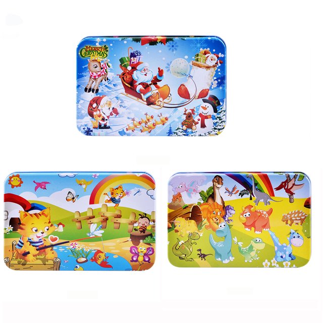 Gwong Juguete 60 unids Santa Claus Dinosaur Puzzle Jigsaw Auto montaje Niños Juguete educativo Gwong 30005281