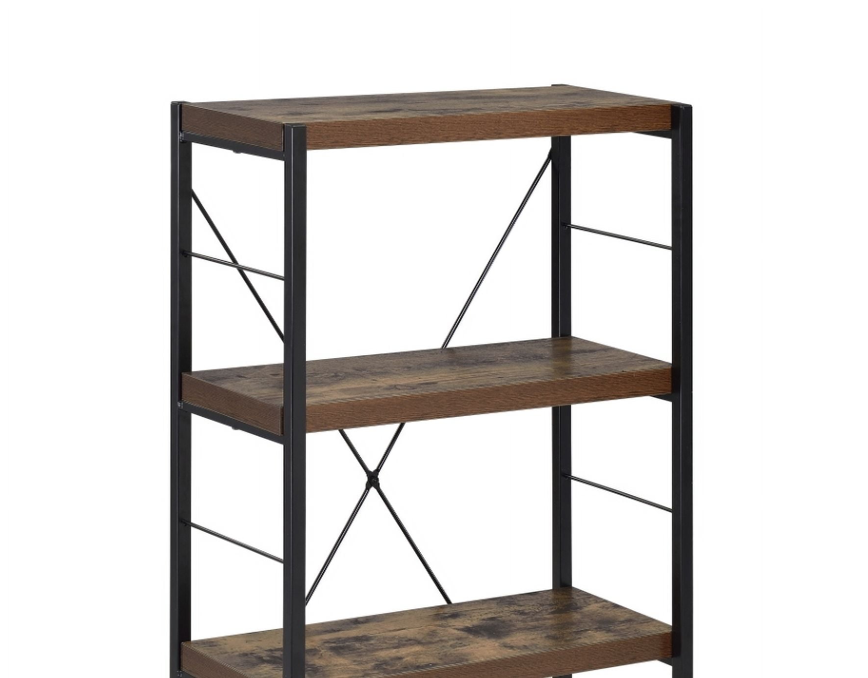 Bookshelf, Oak & Black Finish