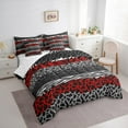 thumbnail image 3 of Castle Fairy Leopard Zebra Print Bedding Comforter Set 7-Piece for Boys Girls,Abstract Stripes King Bedding Sets,Animal Print Ultra Soft Bed Sheets,Luxury Bedroom Decor,Reversible, 3 of 7