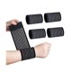 thumbnail image 1 of wonima44 Rbenxia 4 Pieces of Black Elastic Wrist Compression Bandage Adjustable Wrist Strap Hand Brace Wraps Breathable Wristband for Stabilising Ligament, Joint Pain, Sport (40 cm), 1 of 1