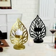 thumbnail image 2 of 2x Candelabro De Hoja Nórdica, Candelabro De Hierro Forjado, Manualidades, Decoración De Habitación, 2 of 9