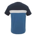 thumbnail image 2 of Playera George Talla G Manga Corta con 3 Bloques Azul Marino Blanco y Azul Teal, 2 of 4