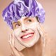 thumbnail image 5 of 2 gorros de ducha para el cabello, gorros de baño, gorros de ducha elásticos reutilizables para mujer., 5 of 7