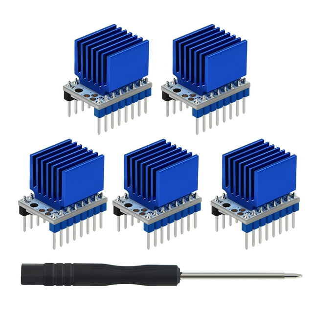 Amdohai TMC2208 V1.2 Stepper Motor Driver Module 5pcs with Flathead Screwdriver for 3D Printer Controller Boards Parts