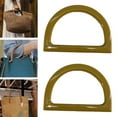 thumbnail image 4 of kurtrusly Chic 2Pcs Women Purse Handles Belt Replacement for Tote Purse DIY Handmade beige D shape 1Set, 4 of 6