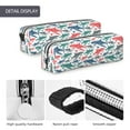 thumbnail image 4 of Yiaed Colorful Shark Print Leather Pencil Case - Leather Pen Pencil Holder - Elegant & Practical Pencil Pouch for Work & Office, 4 of 7