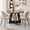 Boucle Beige Chairs, variant on 5 Piece 47'' Round Dining Table Chairs Set for 4, Farmhouse Oak Kitchen Table with 4 Boucle Mid Century Modern Dinning Room Chairs, Wood Dinner Table &Upholstered Chair Set of 4, Beige