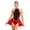 Red Black B, variant on renvena Women Magician Drummer Lion Tamer Clothes Costumes Tassel Shoulder Boards Blue Black XXL