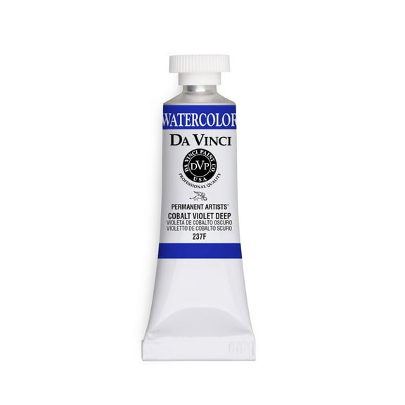 Da Vinci Paints Professional Watercolor, 15ml Tube, Cobalt Violet Deep