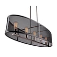 thumbnail image 5 of Woodbridge Lighting Drake 5-Light ST64 Linear Pendant in Antique Nickel/Black, 5 of 5