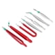 thumbnail image 1 of Kit de pinzas, pinzas de 7 piezas, pinzas antiestáticas, juego de pinzas para herramientas, funcionalidad de alta precisión, 1 of 14