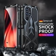 thumbnail image 2 of Armor Phone Case for Samsung Galaxy S23 Ultra Military Grade Drop Protection Cover Samsung Galaxy S23 Ultra Heavy Duty Hybrid Metal Bumper Built-in Silicone Shockproof Dustproof,Black, 2 of 9