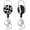 Cow, variant on Badge Reel Holder Retractable Heavy Duty with 360?Swivel Carabiner Belt Clip, Name ID Badge Clips for Office Worker Nurse Employee (Stay Positive)