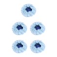 thumbnail image 2 of Transemion Hair Moisture Loss Breathable Children Satin Hair Bonnet Made With Satin light blue 5Set, 2 of 6