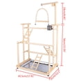 thumbnail image 2 of TFCFL 3 Layers Bird Playground Parrot Playstand Birds Play Stand Bird Perch Gym Wood, 2 of 12