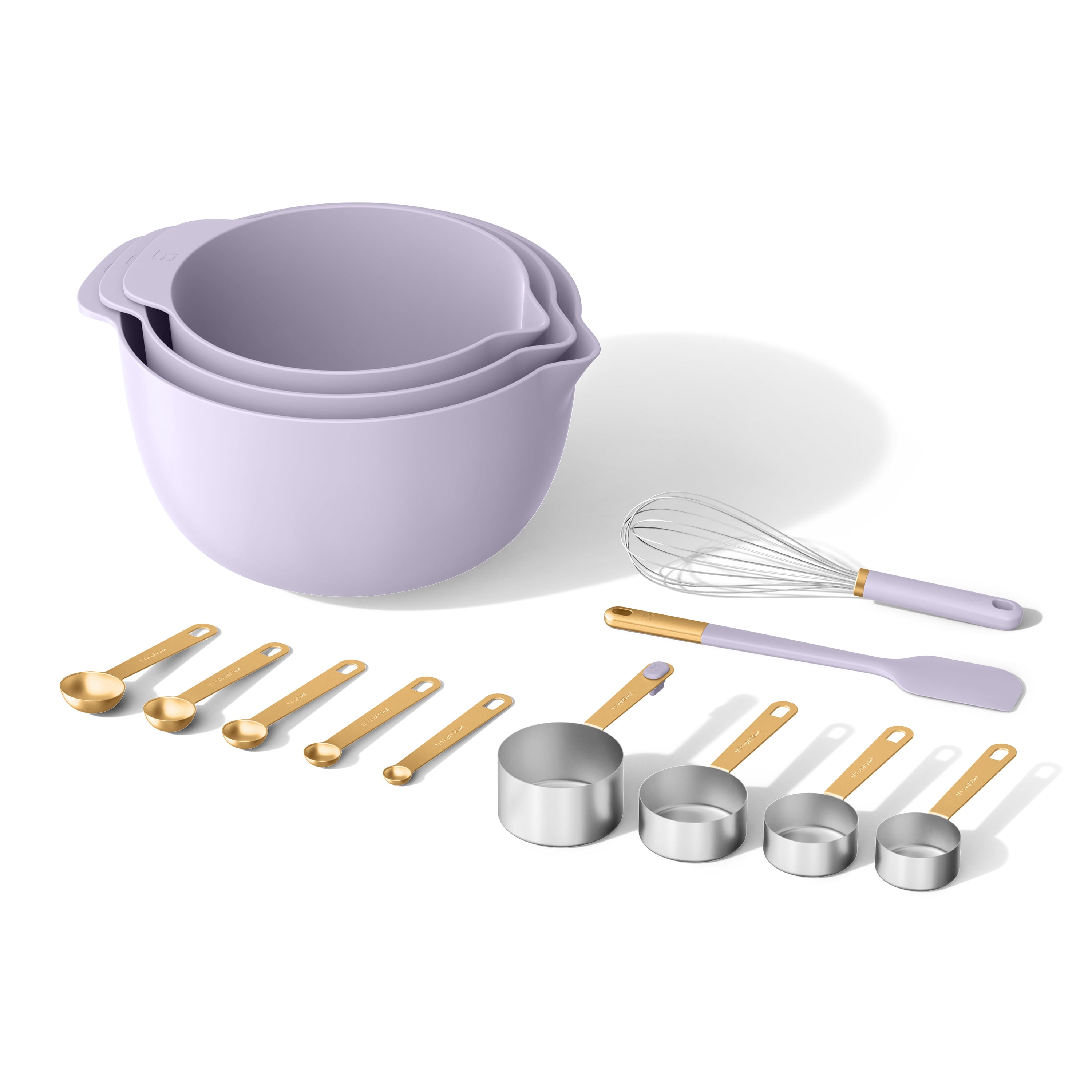 Beautiful 14-Piece Mix & Measure Set, Lavender by Drew Barrymore