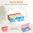 thumbnail image 4 of Inner Photo Storage Box ” x ” Photo Case Clear Craft Keeper Plastic Organizer Boxes for Seed Cards Stickers Crayon Beads Jewelry, 4 of 9