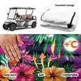 thumbnail image 6 of XYZCANDO Tropical Floral Golf Cart Seat Cover With 4 Pockets | Non-Slip Washable Universal Fit for 2-Seat Golf Carts, 6 of 9