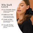 thumbnail image 3 of Kitsch Pleated Scrunchie for Women - No Crease Hair Ties No Damage, Stylish and Comfortable Fabric Ponytail Holders for Everyday Hairstyles & Spooky Season Looks | Ideal Gifts for Women - 1pc, 3 of 4