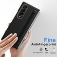 thumbnail image 5 of ELEHOLD Case for Samsung Galaxy Z Fold 4, Heavy Duty Shockproof PC Matte Case with S Pen [Built-in Screen Protector] & Pen Holder,Black, 5 of 7