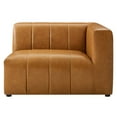 thumbnail image 5 of Modway Bartlett Tufting Faux Leather Upholstered Right Arm Chair in Tan, 5 of 8