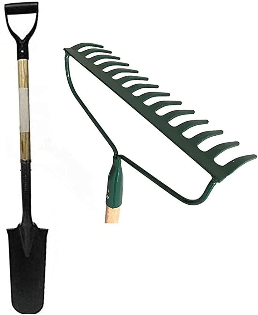 Lavo Home Professional Landscaping Gardening Tool Set with Metal Head ...