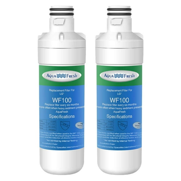 Aqua Fresh LG LT1000P Refrigerator Water Filter, Replacement for LG LT1000P, LT1000PC, LT1000PCS, ADQ74793501, ADQ74793502, 9980, LMXS28626S, LMXC23796S (2 Pack)