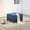 Blue, variant on HOMCOM Fabric Tufted Storage Ottoman with Flip Top for Living Room Bedroom