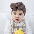 thumbnail image 2 of Oubonun Cute 3 Pieces Headband for Baby Girl Soft Hair Bowknot Baby Elastic Headband Infant Headwrap Bow Headwear for Baby Girls Toddler Kid, 2 of 7