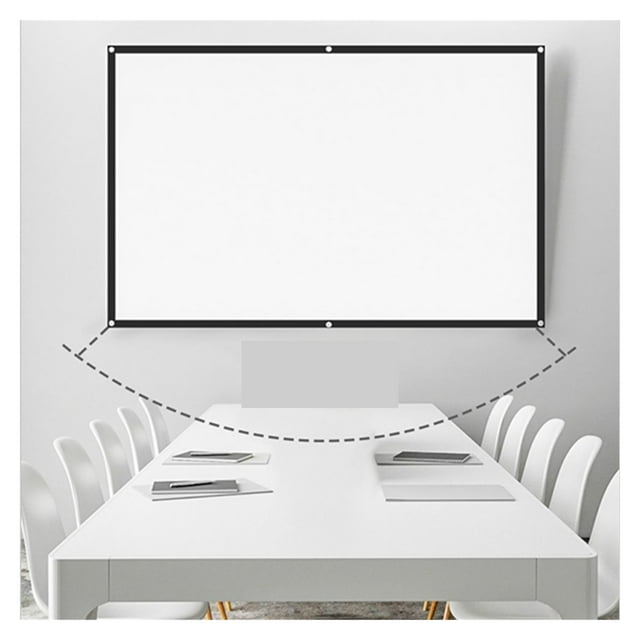 16:9 Haute Densité 100 Écran de Projecteur Portable pour Maison Bureau Extérieur, Longue Durée