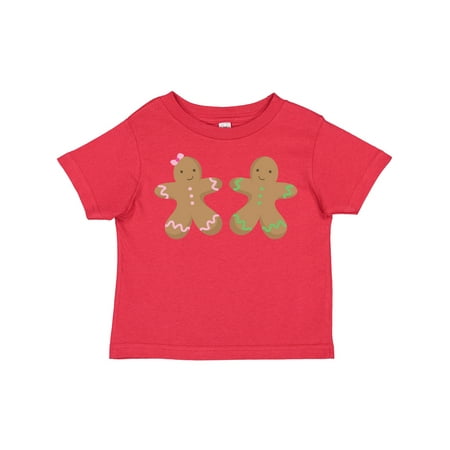 

Inktastic Twin Gingerbread Boy and Girl Co Gift Toddler Boy or Toddler Girl T-Shirt