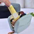 thumbnail image 5 of Simple Zipper Beauty Portable Cosmetic Bag Storage Case Travel Organizer Makeup Pouch BLACK, 5 of 8