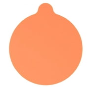 Jianama Circulaire Anti-dérapant Silicone Drink Coaster Sets de Table pour Table Mats(Orange)