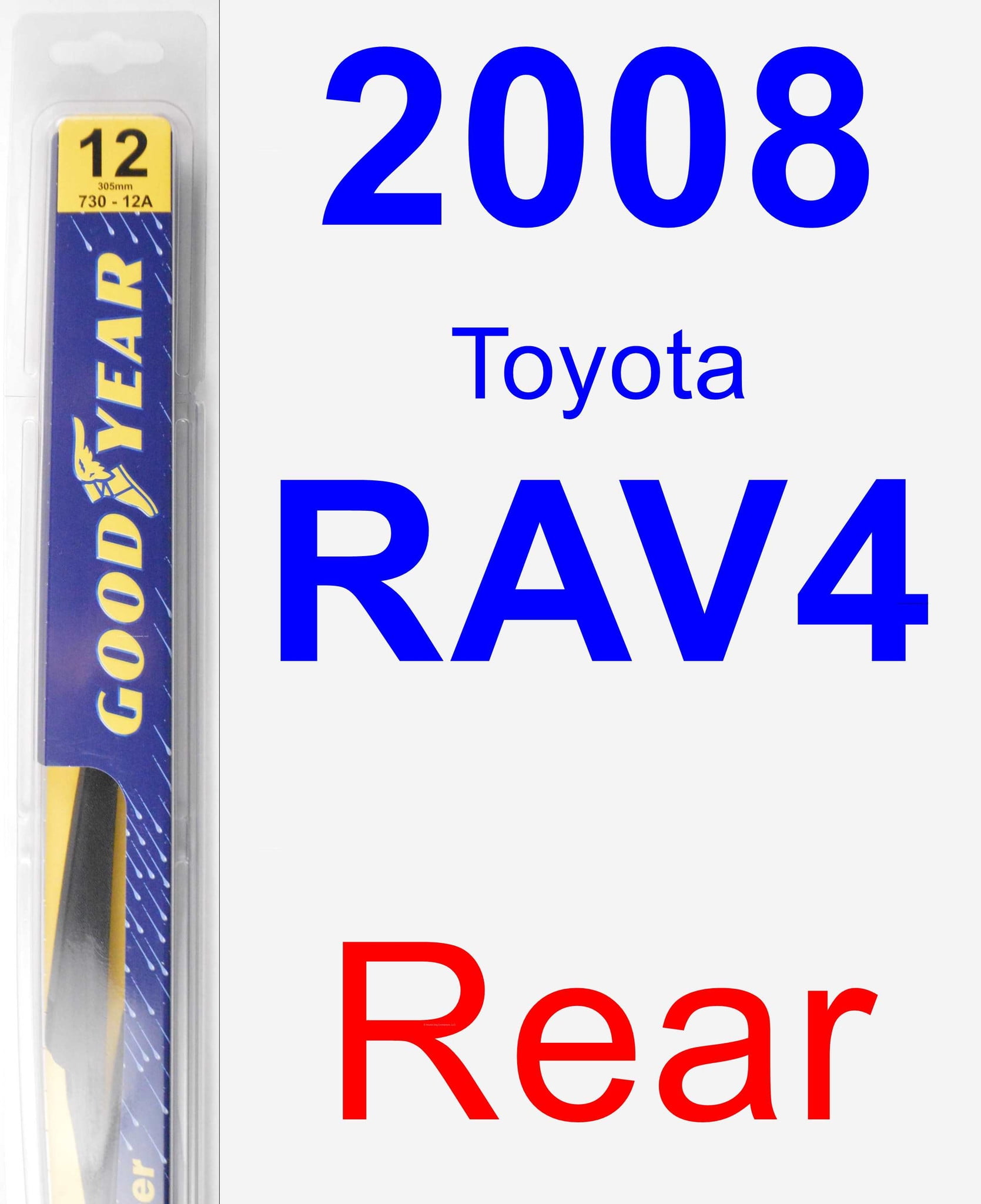 2008 Toyota RAV4 Rear Wiper Blade Rear Walmart