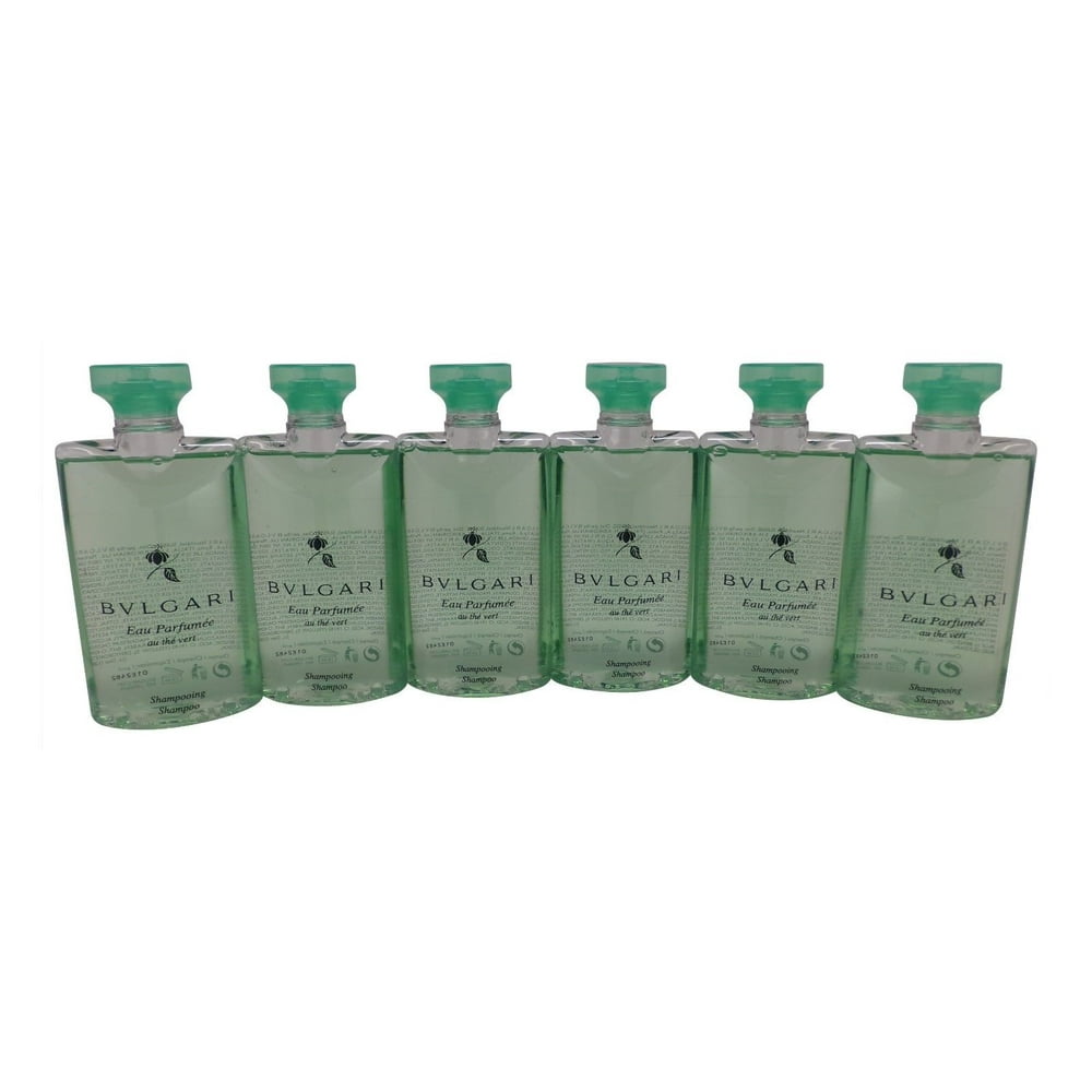 Bulgari Bvlgari au the vert Shampoo lot of 6 each 2.5oz Total of 15oz
