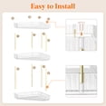 thumbnail image 5 of Lifewit 3-Tier Bathroom Counter Organizer Corner, Plastic Makeup Skincare Storage Organizer Countertop, Perfume Tray and Cosmetic Shelf in Bedroom, Dresser, Kitchen (Clear), 5 of 7